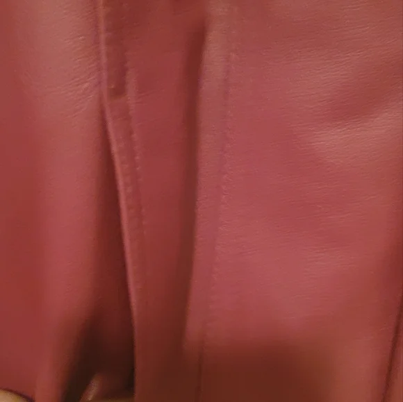 East 5th Dark Red Maroon Genuine Leather Blazer Jacket Coat Size L - Picture 4 of 8